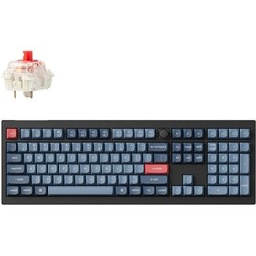 Resim Keychron V6 Max Rgb Mekanik Red 2.4 Ghz Kablosuz İngilizce Klavye 