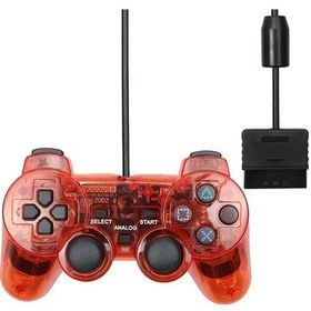 Resim Kablolu Sony Ps2 Denetleyici Mando Için Ps2/ps2 Joystick Playstation 2 Için T Kırmızı 