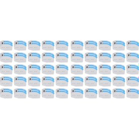 Resim Tenfowee 50 Adet Mavi 2 Portlu Çubuğa Bağlı Tel Bağlayıcı Seti - Konstrüksiyon Ve Elektrik Dağıtımı İçin Güvenli Ve Pratik Kablolama 