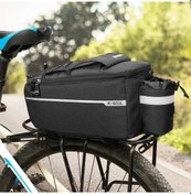 Resim Mufunye Yalıtımlı Bagaj Soğutucu Çantası Bisiklet Bisiklet Arka Raf Depolama Bagaj Çantası Yansıtıcı Mtb Bisiklet Sepet Çantası Omuz Çantası Siyah 