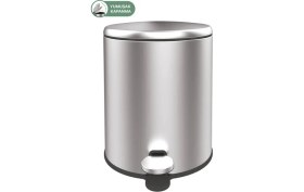 Resim Primanova Cigo Pedallı Çöp Kovası 6 LT Mat Metal M-E41-30-06 