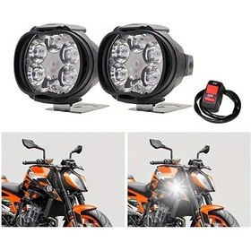 Resim Motosiklet 6 Ledli Drl Sis Farı Seti 