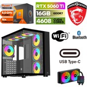 Resim MSI GAMİNGDDR5-RTX5060Tİ 16 GB-RYZEN 7 7800X3D-32GB DDR5 RAM- 1 TB M.2 SSD-WİNDOWS 11 PRO-SIVI SOGUTMALI 