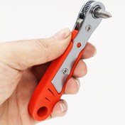 Resim Taşınabilir ve Kompakt Manyetik Mini 36 Dişli Ratchet Tornavida, Pozitif ve Negatif Dönüş ile 1/4 Hex Bit Soket Anahtarı, Küçük Alanlar İçin Uygun. 