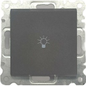 Resim Makel Karea Füme Çerçevesiz Zil Butonu 