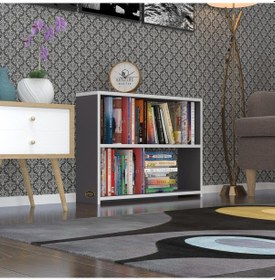 Resim Kenzlife Kitaplık Süper Ga 060*80*19 Gri 2 Katlı Tek Bölme Ofis Mutfak Banyo Dolabı Arkalıksız Çok Renkli 