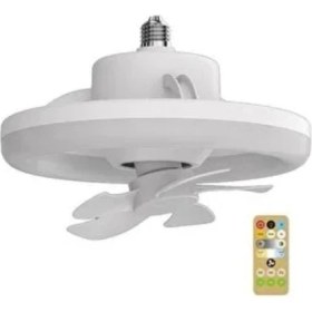 Resim Fuji LED Fuji̇led FF-2604YY 360 °dönen Tavan Vantilatörü Işık E27 Akıllı Fan Uzaktan Kumandalı 35W 