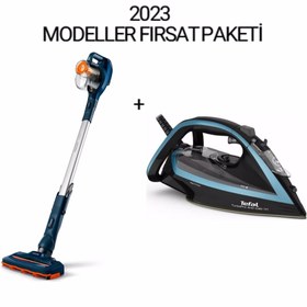 Resim Philips Speedpro Şarjlı Dikey Süpürge + Tefal Turbo Pro Buharlı Ütü 