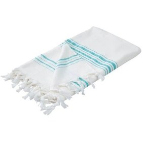 Resim Tek Yüzlü Pamuk Havlu Peştemal - Ekru Ekru 