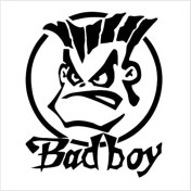 Resim Bad Boy (Oto-Motor-Laptop-Duvar-Dekor) 20 x 18 cm 