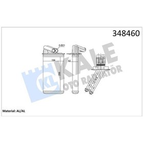 Resim Kale 348460 - Kalorifer Radyatörü Laguna I 1.8ı-1.9 Dcı-2.0ı 94- 