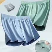 Resim 3 adet Erkek 95% Kutu Boxer Briefs - Nefes Alabilen Gevşek Fit Orta Yükseltilmiş İç Çamaşırı, Elastik Bel Bandı ile Düz Renk (Hafif Mavi, Mint Yeşil, Gökyüzü Mavi) - Ev ve Dış Mekan Giyim için Yumuşak Her Gün Rahat ve Şık, Erkekler için Kutu Boxer Şortları, Artı Boyut Kutu Boxer Şortları, Kutu Boxer Şortları, Erkekler için Yüksek Kaliteli Kutu Boxer Şortları, Artı Boyut Kutu Boxer Şortları, Ev Konforu, Rahat Fit, Minimalist Tasarım, Klasik Stil, Dayanıklı Yapı, Esnek Malzeme, Çoklu Paket İç Ça 