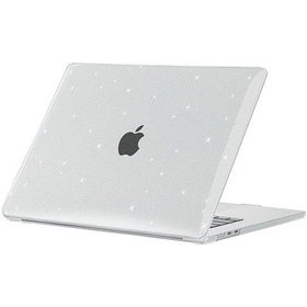 Resim Apple Uyumlu MacBook Air 15" 2024 M3 M2 A3114 A2941 Kılıf Simli Ön Arka Kapak 001 