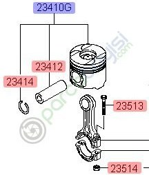 Resim Kia Carnival Piston Pim Seti Orjinal | 234104X933 