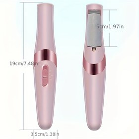 Resim Değiştirilebilir Tekerlekli Elektrikli Taşınabilir Ayak Törpüsü - Ayakları Pürüzsüzleştirir, Ölü Deriyi ve Kallusları Giderir, 500mAh Şarj Edilebilir Lityum Pil, Ergonomik Tasarım, Ev Spa Deneyimi İçin İdeal, Ayak Bakım Aracı|Ergonomik Ayak Törpüsü|Dayanıklı Plastik Gövde, Ayak Bakım Araçları 