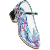 Resim Kiko Kids Unicorn Kız Çocuk Topuklu Abiye Şeffaf Ayakkabı Su Yeşili Su Yeşili 
