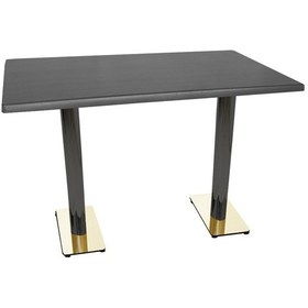 Resim Beymobilya Karanfil Gold Werzalit Masa (80X140) (532345203) 