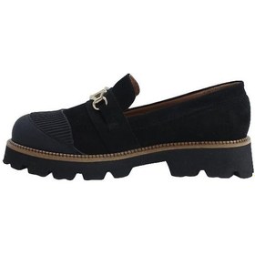 Resim Poletto Hakiki Deri Sıyah Loafer Düz 02 318 05-1901 Siyah 