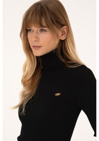 Resim U.s. Polo Assn. Kadın Siyah Kazak /triko 50314756-vr046 Sıyah 