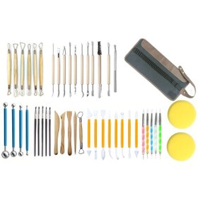 Resim Seramik Heykel Polimer Kil Şekilendirme Modelaj Detay Seti 47 Par 