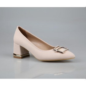 Resim Feles 077-3368-21 Krem Kadın Topuklu Ayakkabı Krem 