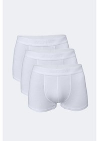 Resim Malabadi Erkek Beyaz 3 Lü Paket Modal Kısa Boxer 011 Beyaz 