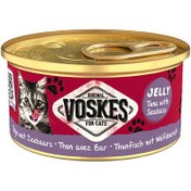 Resim Voskes Ton Balıklı ve Levrek Jelly Kedi Yaş Konservesi 85 Gr 
