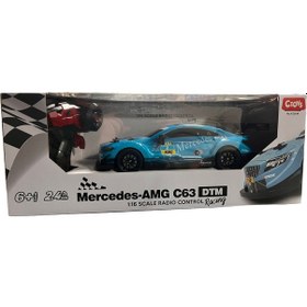 Resim Ctoy 1:16 Mercedes Amg C63 Uzaktan Kumandalı Yarış Arabası 04938 Mavi Çok Renkli 