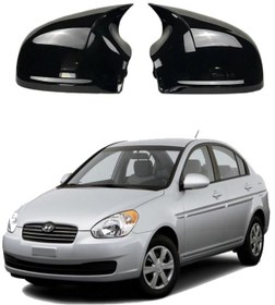 Resim Hyundai Era Araca Özel Batman Yarasa Ayna Kapağı Pianoblack 
