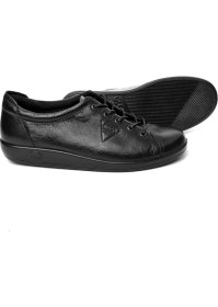 Resim Ecco Siyah Kadın Oxford / Ayakkabı 20650356723 Ecco Soft 2.0 Black Wıth Black Sole 