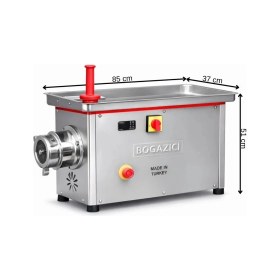 Resim Boğaziçi 32'lik Paslanmaz Çıkma Kafa Kıyma Makinesi 85 x 37 x 51 (Cm) 