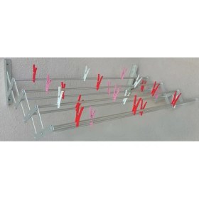 Resim 85CM 7 Gözlü Alüminyum Akordiyon Çamaşır Kurutma Askısı, Paslanmaz, Dayanıklı 