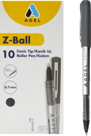 Resim Z-ball Roller Kalem 0.7 Mm Siyah 10 Adet Siyah 