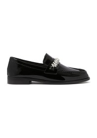 Resim Black Suede Studio Süet Detaylı Klasik Loafer Ayakkabılar Siyah 