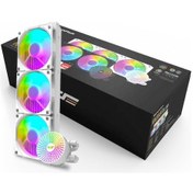 Resim Darkflash 360mm Beyaz Sıvı İşlemci Cpu Soğutucu Dc360 