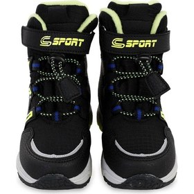Resim Boots Erkek Çocuk Bot 31-36 Numara - Siyah 33 Siyah-fosfor Sarı 