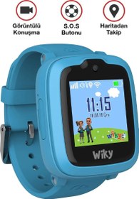 Resim Wiky Watch 4 Plus Mavi Akıllı Çocuk Saati 