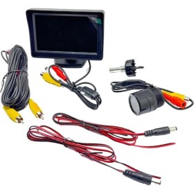 Resim Pmx 12V Araç Içi LCD Ekran (4.3 '') + (Gece Görüşlü Kamera 28 Mm) 
