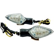 Resim Universal Sinyal Ledli Zamak Karbon 8552 Sarı Işık 