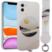 Resim Nezih Case Apple iPhone 11 Uyumlu El Askılı Desenli Arte Silikon Kılıf No2 