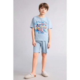 Resim DeFacto Baskılı Tişört Şort Pijama Takımı Erkek Çocuk G8826A826HS 