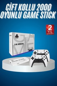 Resim ASTRALTECH 2.4 GHZ Oyun Konsolu Çift Konsol 4K Ultra Hd Game Stick 