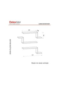 Resim Dekorister Lowa Duvar Rafları 