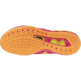Resim Mizuno Wave Luminous 3 Unisex Voleybol Ayakkabısı Pembe / Sarı Çok Renkli 