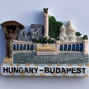 Resim Macaristan Budapeşte Simge Heykeli Turist Hatıra Dekoratif El Sanatları Hediye Üç Boyutlu Manyetik Buzdolabı Mıknatısı 