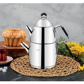 Resim Özlife Emirgan Çaydanlık Takımı 1020 Orta Boy Gümüş 