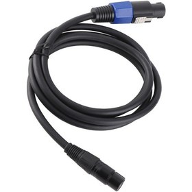 Resim Geeroyoo Xlr Erkekden Speakon Dişiye Adaptör Kablosu - Sahne Hoparlörü Mikrofon Bağlantısı, Profesyonel Ses Aktarımı, 1.8m Uzunluk 