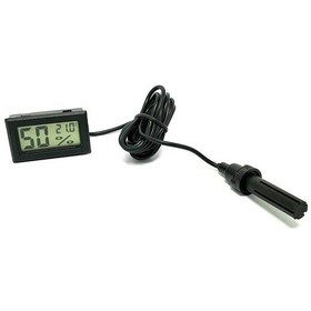 Resim Electroon Dijital İç Ortam Nem Ölçer Termometre Kablolu Sensör 