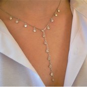 Resim Cactus Silver Zircon Taşlı Y Sılver Kolye 