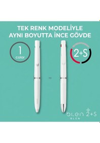 Resim Zebra Blen + 2c Fonksiyonlu Tükenmez + 0.5 Mm Uçlu Kalem Siyah Gövde B-b2sas88-bk 